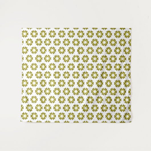 Olive Green Pattern Wandteppich (Vorderseite (Horizontal))