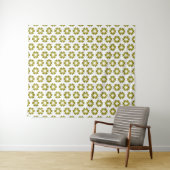 Olive Green Pattern Wandteppich (Beispiel (Horizontal))