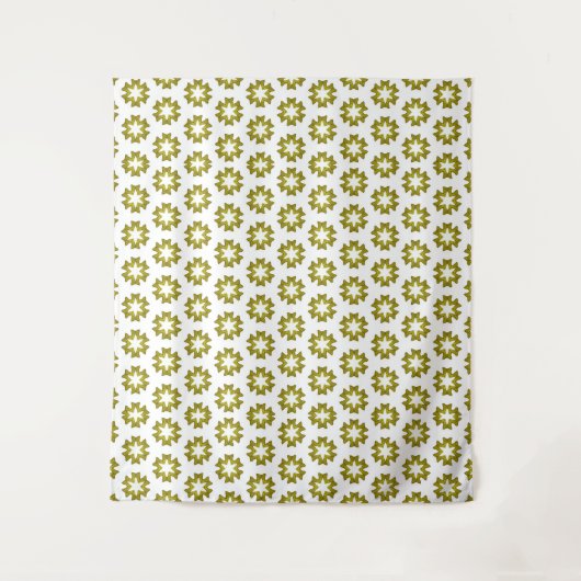 Olive Green Pattern Wandteppich (Vorderseite)