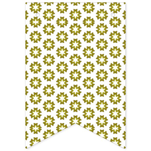 Olive Green Pattern Wimpelkette (Erste Fahne)