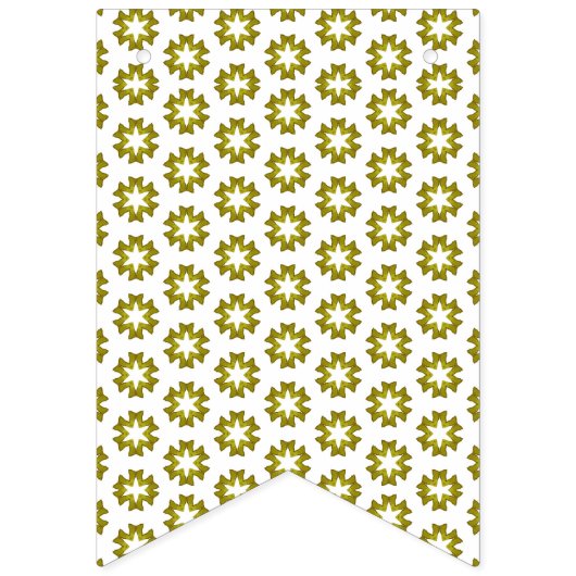 Olive Green Pattern Wimpelkette (Dritte Fahne)