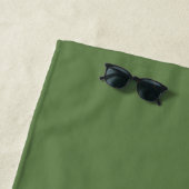 Olive Green Personalisiert Monogram Beach Handtuch (Beispiel)