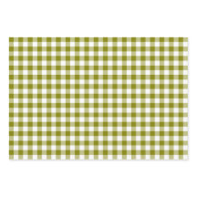 Olive Green Plaid Gingham