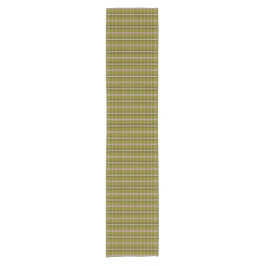 Olive Green Plaid Retro Color Table Runner Kurzer Tischläufer