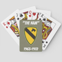 Olive Green Playing Cards "THE NAM" AICAV