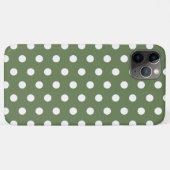 Olive Green Polka Dot Case-Mate iPhone Case (Rückseite (Horizontal))