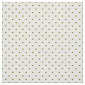 Olive Green Polka Dot Hearts Stoff (Muster)