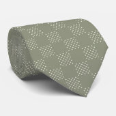 Olive Green Polka-Dot Krawatte (Gerollt)