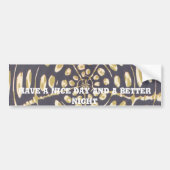 Olive Green Polka Dot Radial Muster Art Print Autoaufkleber (Vorne)