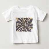 Olive Green Polka Dot Radial Muster Art Print Baby T-shirt (Vorderseite)