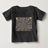 Olive Green Polka Dot Radial Muster Art Print Baby T-shirt (Vorderseite)