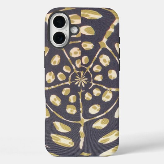 Olive Green Polka Dot Radial Muster Art Print Case-Mate iPhone Hülle (Rückseite)