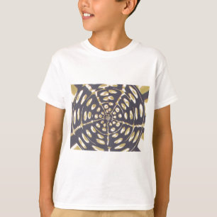 Olive Green Polka Dot Radial Muster Art Print T-Shirt