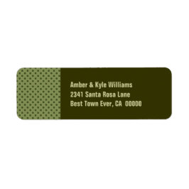 Olive Green Polka Dots LA003