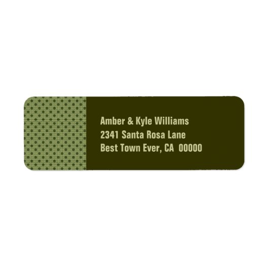Olive Green Polka Dots LA003 (Vorne)