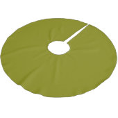 Olive Green Polyester Weihnachtsbaumdecke (Schrägansicht)