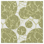 Olive Green Prickly Cactus Pattern Stoff (Nahaufnahme)