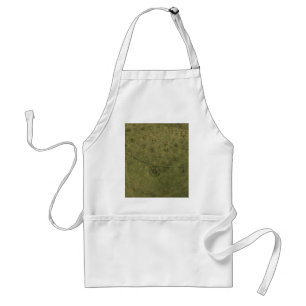 Olive Green Retro Blume und Schmetterlinge Abstrak Schürze