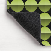 Olive Green Retro Flair Mousepad (Ecke)