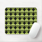 Olive Green Retro Flair Mousepad (Mit Mouse)