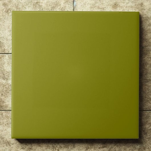Olive Green Rich Earthy Modern Accent Fliese