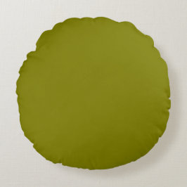 Olive Green Rundes Kissen