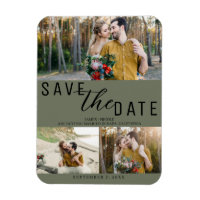Olive Green Save the Date Hochzeit 3 Fotos