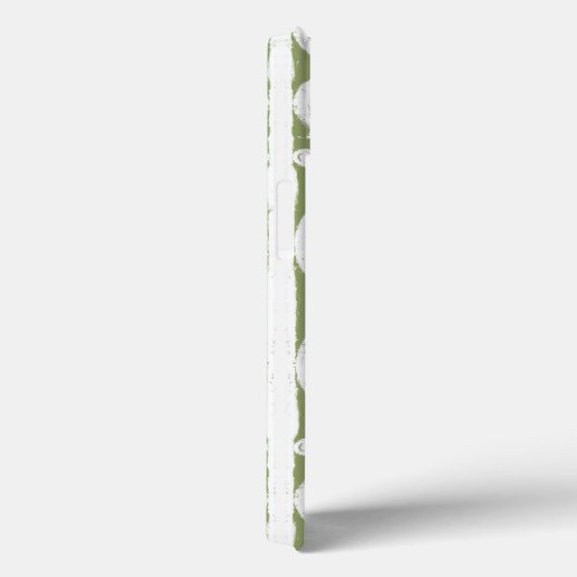Olive green scrollwork muster Case-Mate iPhone ca. Hülle (Rückseite / Rechts)