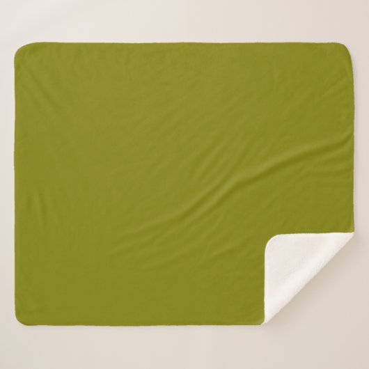 Olive Green Sherpadecke (Vorderseite (Horizontal))