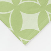 Olive Green Shippo Muster Fleecedecke (Ecke)
