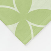 Olive Green Shippo Muster Fleecedecke (Ecke)