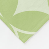 Olive Green Shippo Muster Fleecedecke (Ecke)