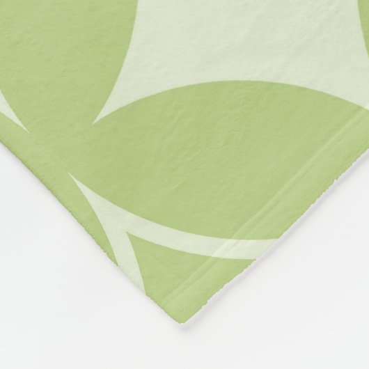 Olive Green Shippo Muster Fleecedecke (Ecke)
