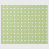 Olive Green Shippo Muster Geschenkpapier (Flach)