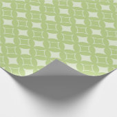 Olive Green Shippo Muster Geschenkpapier (Ecke)