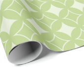Olive Green Shippo Muster Geschenkpapier (Rolleneckpunkt)