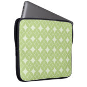 Olive Green Shippo Muster Laptopschutzhülle (Vorne Rechts)