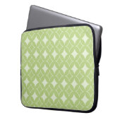 Olive Green Shippo Muster Laptopschutzhülle (Vorderseite Links)