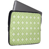Olive Green Shippo Muster Laptopschutzhülle (Vorne Rechts)