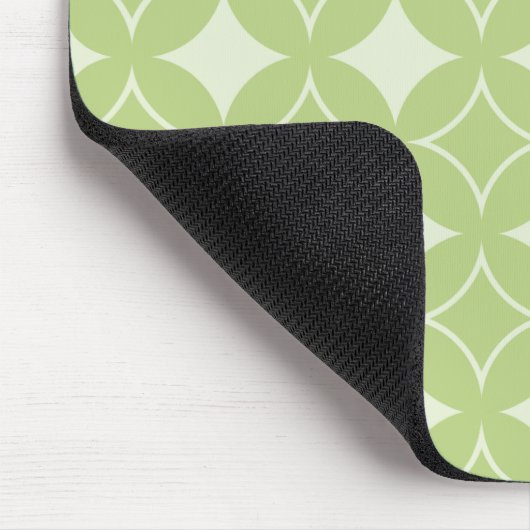 Olive Green Shippo Muster Mousepad (Ecke)