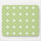 Olive Green Shippo Muster Mousepad (Vorne)