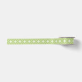 Olive Green Shippo Muster Satinband (Vorderseite)