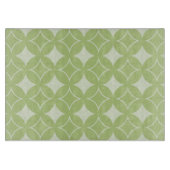 Olive Green Shippo Muster Schneidebrett (Vorderseite)