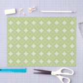 Olive Green Shippo Muster Seidenpapier (Handwerk)