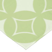 Olive Green Shippo Muster Tischdecke (Schrägansicht)