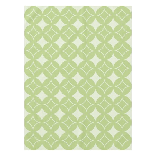 Olive Green Shippo Muster Tischdecke (Vorderseite)