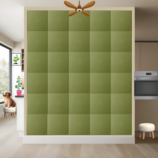 Olive Green Solid Color Keramik Tile Fliese