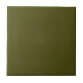 Olive Green Solid Color Tile Fliese (Vorderseite)