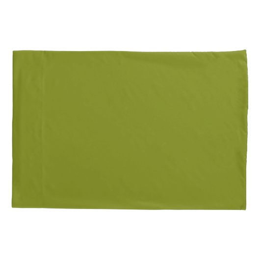 Olive Green solid plain Kissenbezug (Rückseite)