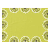 Olive Green Spanish Fans Tischdecke (Vorderseite (Horizontal))